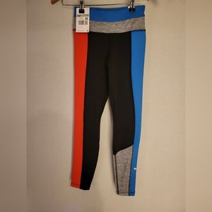 Women's Nike One Colorblock XS Mid Rise Tight Fit Leggings DN4677-010 MSRP $65